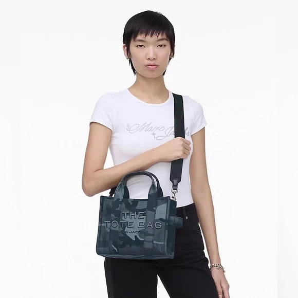 Marc Jacobs The Camo Jacquard Small Tote Bag - Blue - Picture 6 of 13